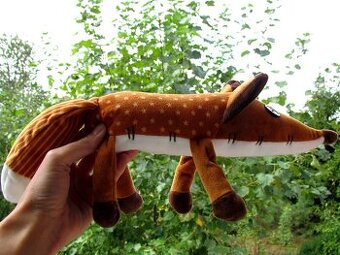 Liška z pohádky Malý princ. Plyšová hebká.