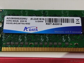 Prodám paměť DDR2 800+ ADATA vitesta