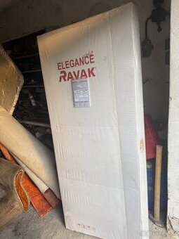 vanova zástěna Ravak EVSK1-85 L Rosa v bílém provedení čira