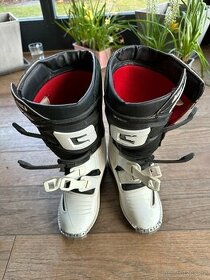 Dětské boty na motokros Gaerne GX-J Black White - 1