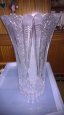 broušená váza výška cca 38 cm a broušené sklo