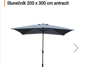 Nový slunečník 200 x300 cm
