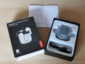 Lenovo ThinkPlus LP6 Pro headset v nabíjecí krabičce, nová - 1
