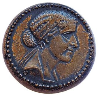 Starověký Egypt,KleopatraVII.,1.stol.př.n.l.,bronz,novoražba