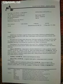 zlaté šperky,1500 Kč/g,585/000 14ka (Bílé zlato) - 1