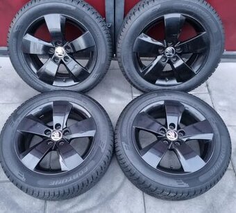 15" -HEZKÁ ČERNÁ ZIMNÍ ALU-KOLA 5x100 RAPID+FÁBIA