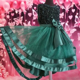 Asymetrické dětské slavnostní šaty