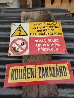 Smaltované cedule