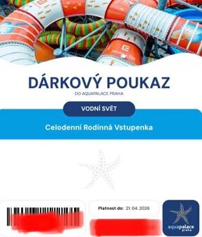 Aquapalace celodenní rodinná vstupenka