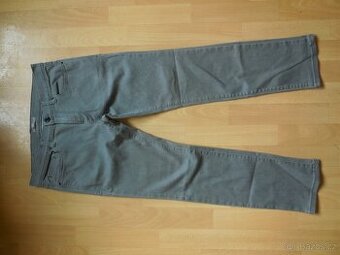 pánské Bogner sv. šedé rifle kalhoty rovné,zip elast. 34/30