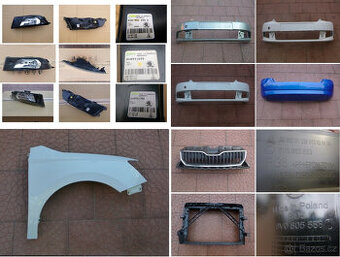 Škoda Fabia III originál blatník nárazník maska mlhovka čelo