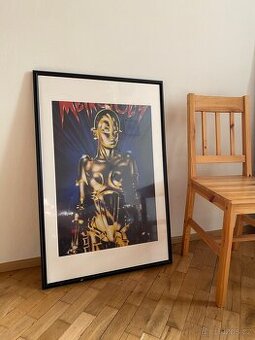 Obraz - rám s paspartou a filmový plakát Metropolis