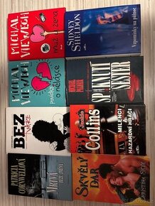 8x různé knihy současné, beletrie a spol