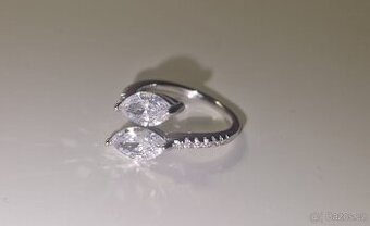 Nový dámský stříbrný nastavitelný prsten prstynek 925