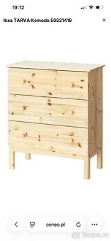 Komoda IKEA TARVA – masiv, výborný stav 800 kč