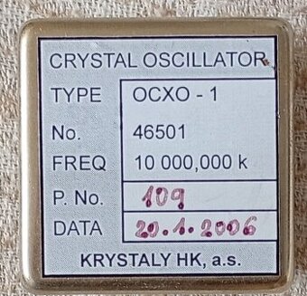 OCXO oscilátor 10MHz sinus