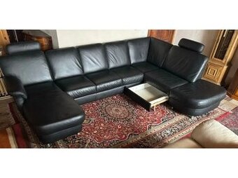Moderní kožená sedací souprava ve tvaru "U", 3275