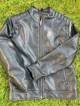 Kožená bunda pro kluky vel.134