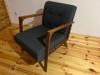 Křeslo modré Kemer, Sconto nábytek