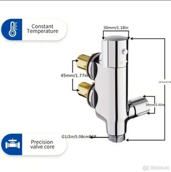 Sprchová termostatická baterie karavan / RV – NOVÁ