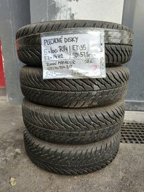 5x100 R14 - Plechové disky Fabia I. se zimní pneu