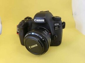 Canon EOS 6D Mark2 s objektivem 50mm 1:1.8 II