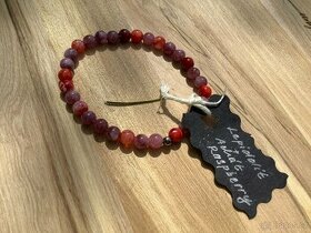 NÁRAMEK Z MINERÁLŮ - lepitolit, achát rasberry