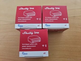 3x Shelly 1PM Gen3 + Shelly 1PM Plus