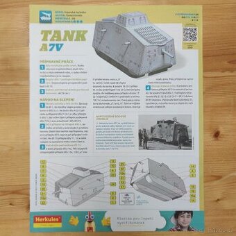 Tank A7V a historická ložnice z ABC