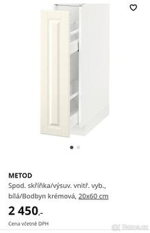 skříňka ikea metod bodbyn krémová - 1
