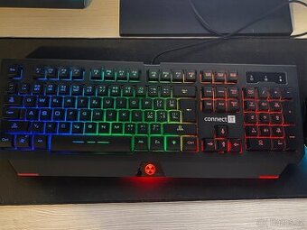 Prodám herní set klávesnice a myši – Connect IT Battle RNBW