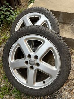 18 palcove elektrony 7,5X18 ET25 + zimne pneu 245/45 z Audi