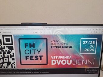 Prodám dvě vstupenky dvoudenní na FM CITY