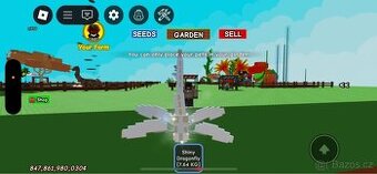 Shiny dragonfly