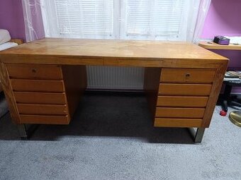 Masivní kancelářský kreslící stůl Antik 160 x 80