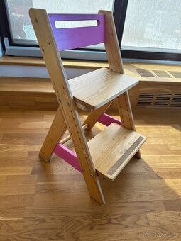 Gazel ZUZU dětská rostoucí židle růžová