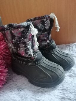 Dívčí zimní boty - gumáčky