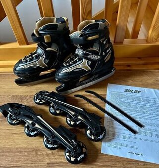 Chlapecké brusle X-DUO 2v1 vel. 39-40