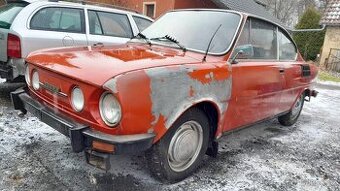 Škoda 110 R  r.v. 1976, motor se protáčí, dovoz SRN, bez TP.
