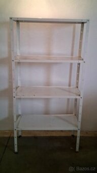 Regál do garáže, dílny. Plechový.