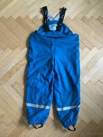 Kalhoty do deště podšité fleecem KUGO top stav 110/116