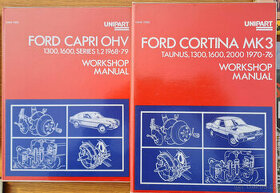 Ford Capri orig. dílenský manuál nový