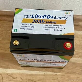 Baterie LiFePO4 12V, 30Ah, 384Wh