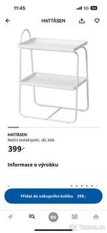 Noční stůl 350,- IKEA
