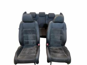 Sedačky černá alcantara s látkou VW Golf 6 kombi r.v. 2010