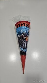 Dětský kornout do 1.tridy monster truck 35cm - 1