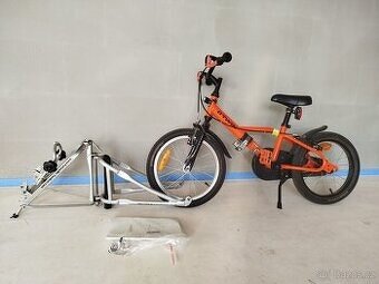 Tandem follow me + kolo Decathlon 16