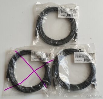 nový TV anténní kabel(ST-ST) 3m