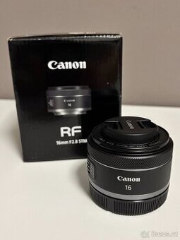 Prodám Canon RF 16mm f/2.8 STM (jako nový, V ZÁRUCE)