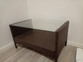 Konferenční odkládací stolek NOVÝ, umělý ratan